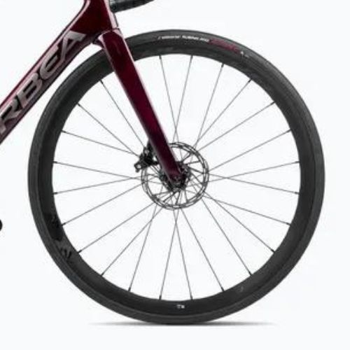 Orbea Orca M31e LTD 2023 červené víno / karbón raw cestný bicykel