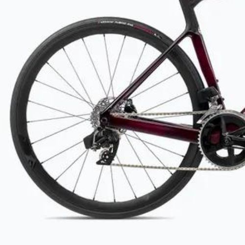 Orbea Orca M31e LTD 2023 červené víno / karbón raw cestný bicykel