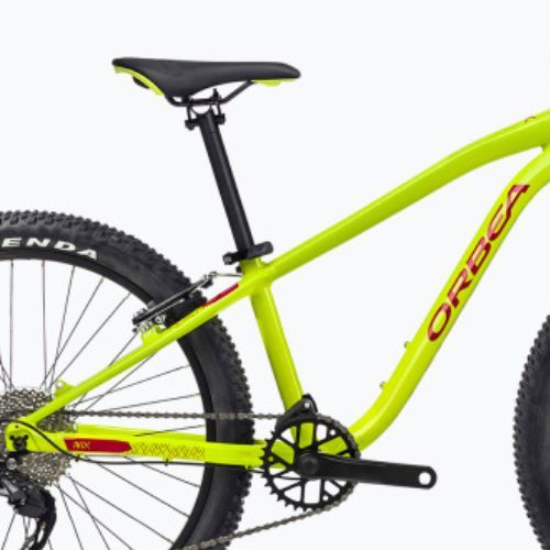 Detský bicykel Orbea MX 24 Team 2023 limetkovo zelená/červená