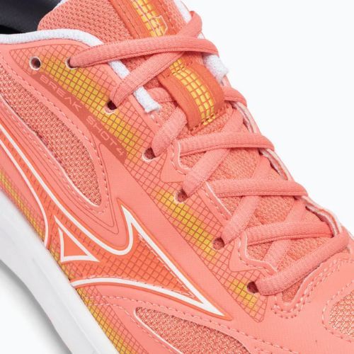 Dámska tenisová obuv Mizuno Break Shot 4 AC candy coral / white / fusion coral