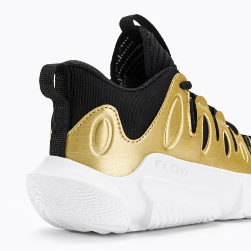 Dámska basketbalová obuv Under Armour W Flow Breakthru 4 black/metallic gold/white