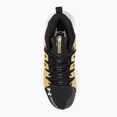 Dámska basketbalová obuv Under Armour W Flow Breakthru 4 black/metallic gold/white