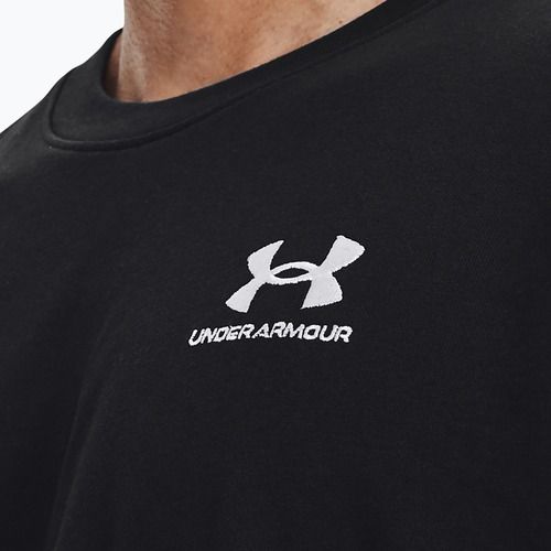 Pánske tričko Under Armour Logo Emb Heavyweight black/white