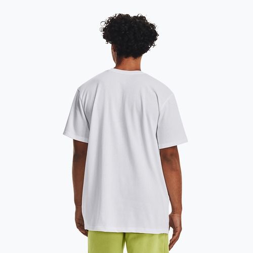 Pánske tričko Under Armour Logo Emb Heavyweight white/black