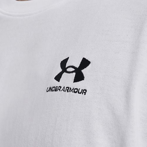 Pánske tričko Under Armour Logo Emb Heavyweight white/black