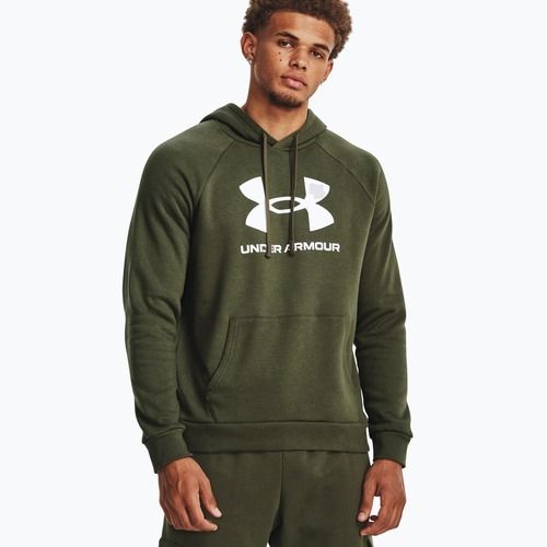 Under Armour pánska mikina Rival Fleece Logo HD marine od green/white