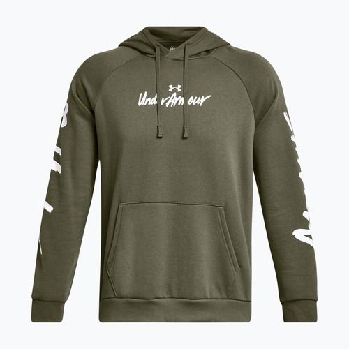 Under Armour pánska mikina Rival Fleece Graphic HD marine od green/white