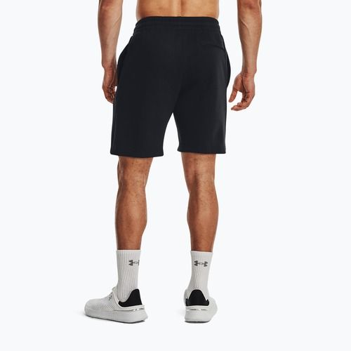 Under Armour Rival Fleece pánske tréningové šortky black/white