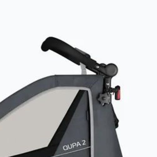 Qeridoo príves na bicykel Qupa 2 sivý