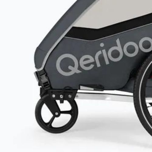 Qeridoo príves na bicykel Qupa 2 sivý