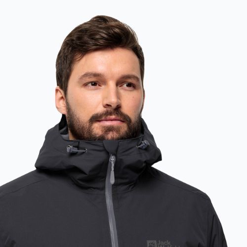 Jack Wolfskin pánska bunda do dažďa Wisper Ins black