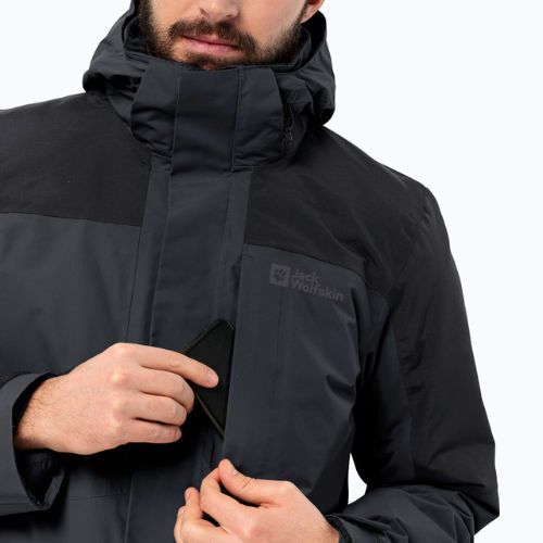 Jack Wolfskin pánska bunda do dažďa Romberg 3v1 phantom