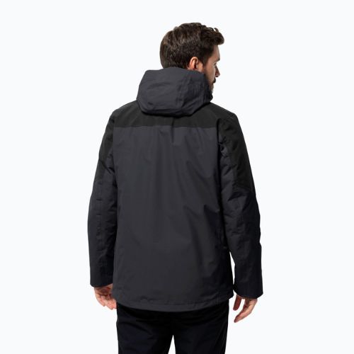 Jack Wolfskin pánska bunda do dažďa Romberg 3v1 phantom