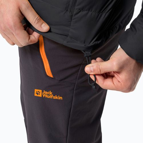 Pánska bunda do dažďa Jack Wolfskin Ather Down Hoody black
