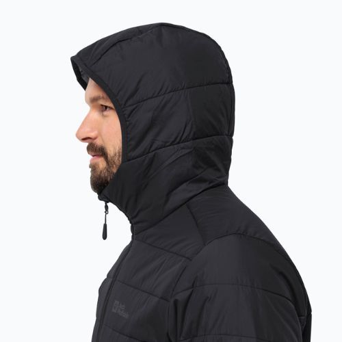 Jack Wolfskin pánska páperová bunda Lapawa Ins Hoody black