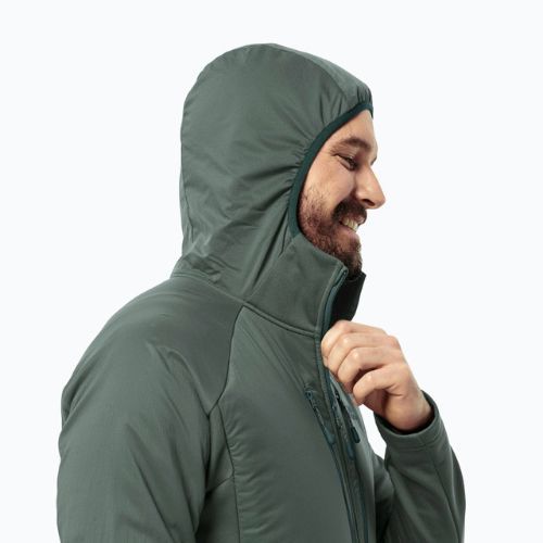 Pánska hybridná bunda Jack Wolfskin Alpgrat Pro Ins Fz hedge green
