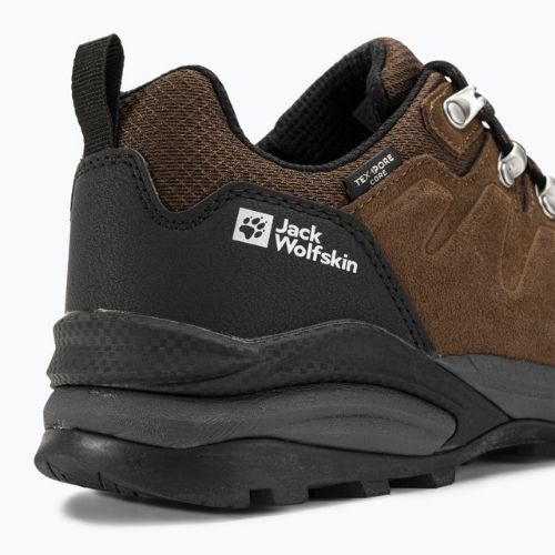 Jack Wolfskin Refugio Texapore Low brown/phantom pánske trekové topánky