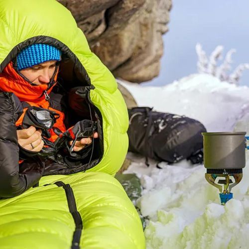 Spací vak AURA AR 300 195 cm limetkovo zelený