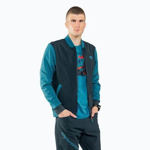 Pánska lyžiarska bunda DYNAFIT 24/7 PTC Varsity mallard blue