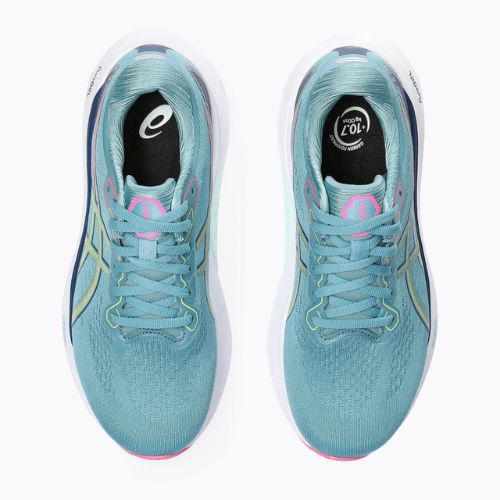 ASICS Gel-Kayano 30 dámska bežecká obuv gris blue/lime green