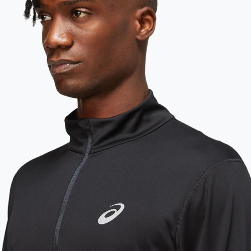 Pánske bežecké tričko ASICS Core 1/2 Zip performance black s dlhým rukávom