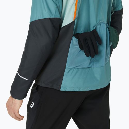 Pánska zimná bežecká bunda ASICS foggy teal/graphite grey