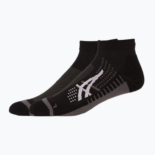 ASICS Icon Run Quarter výkonnostné bežecké ponožky čierna/nosič sivá