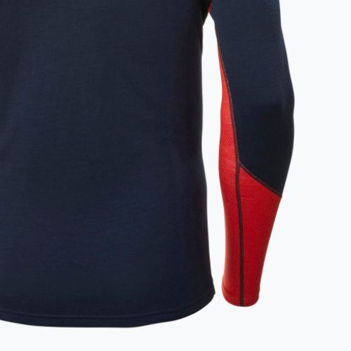Pánska termoaktívna mikina Helly Hansen Lifa Merino Midweight Crew navy/598