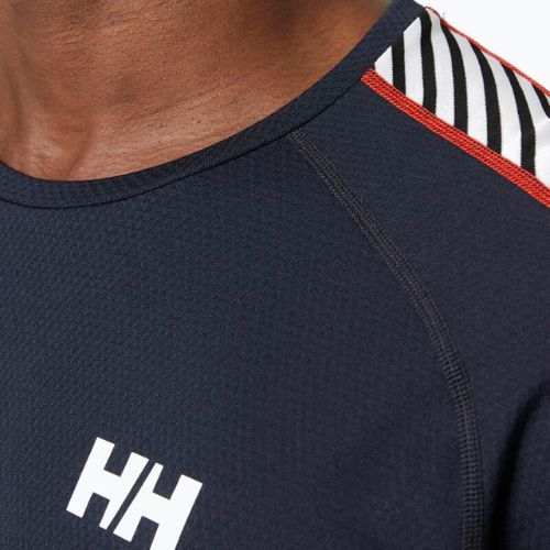 Pánska termoakčná mikina Helly Hansen Lifa Active Stripe Crew navy