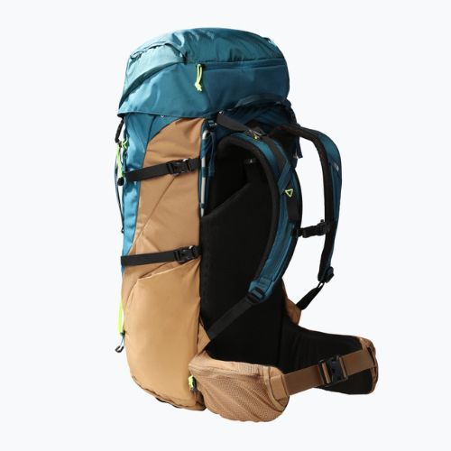 The North Face Terra 65 l blue coral/utility brown/led yellow trekingový batoh