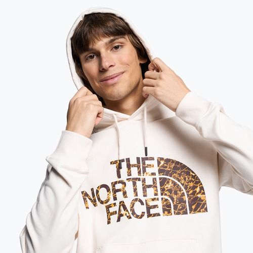 Pánska mikina The North Face Standard Hoodie gardenia white/coal brown water distortion print