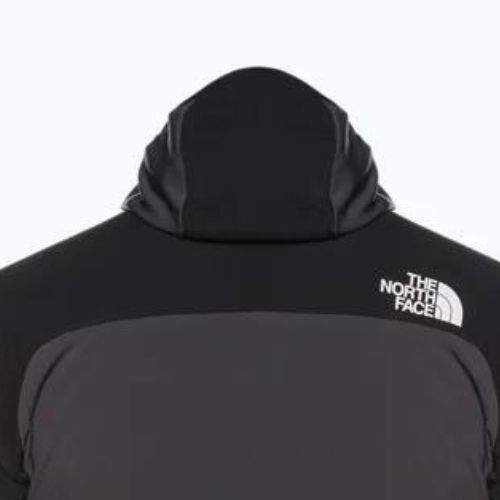 Pánska lyžiarska bunda The North Face Dawn Turn Hybrid Ventrix Hoodie asphalt grey/black/shocking orange