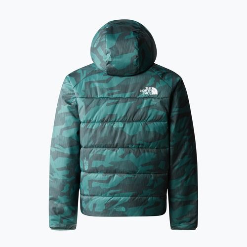 Detská zimná bunda The North Face Reversible Perrito dark sage rain camo print/black