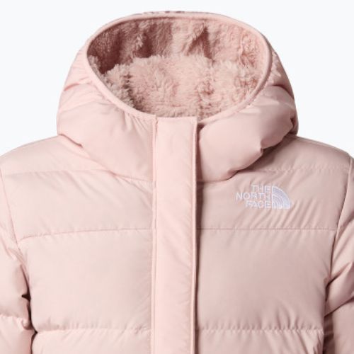 Detská páperová bunda The North Face North Down Fleece Parka pink moss