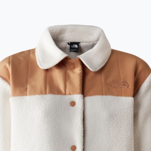 Dámska fleecová bunda The North Face Cragmont Fleece Shacket gardenia white/almond butter