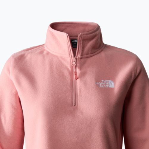 Dámska fleecová mikina The North Face 100 Glacier 1/4 Zip shady rose