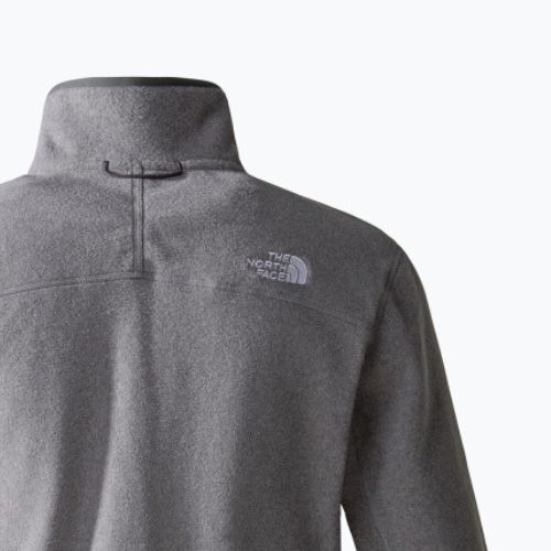 Pánska fleecová mikina The North Face 100 Glacier Full Zip medium grey heather