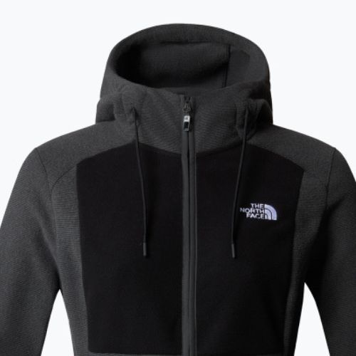 Dámska mikina The North Face Homesafe Full Zip Fleece Hoodie black/asphalt grey stripe/black