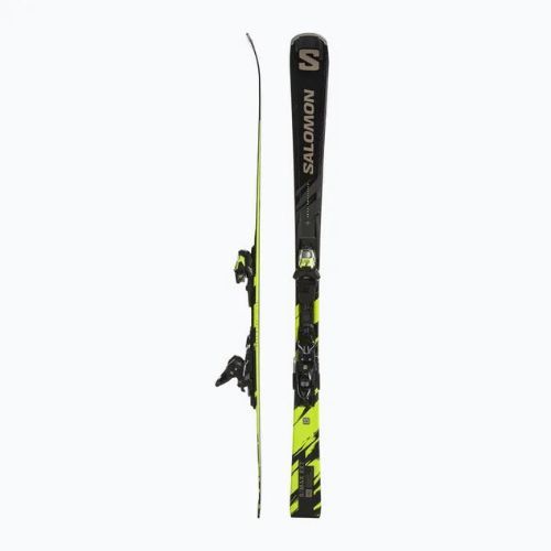 Zjazdové lyže Salomon S/Max 8 XT + M11 GW black/driftwood/safety yellow