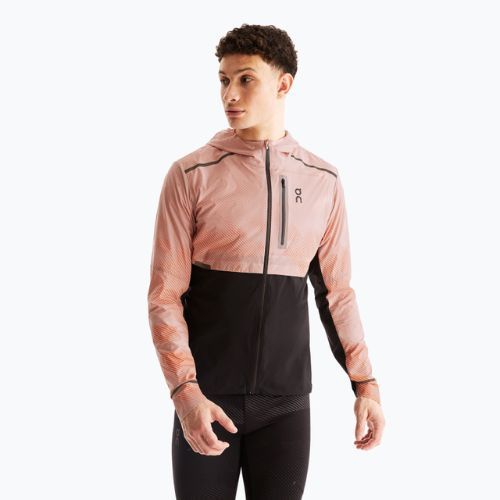 Pánska bežecká bunda On Weather Lumos woodrose/black