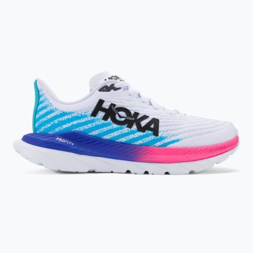Pánska bežecká obuv HOKA Mach 5 white/scuba blue