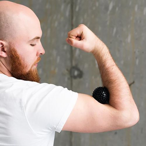 Masážna lopta HMS BLP01 Lakrosováčierna