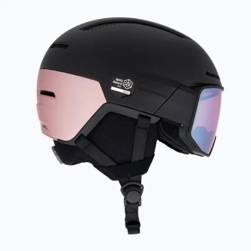 Lyžiarska prilba Salomon Driver Pro Sigma S2 black/rose/gold