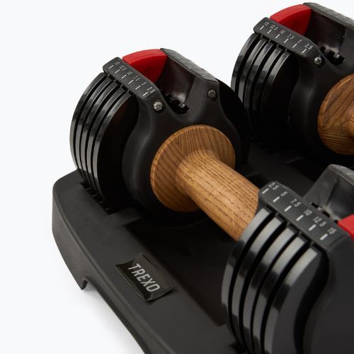 XTREXO ADS15 nastaviteľná činka / činka čierna