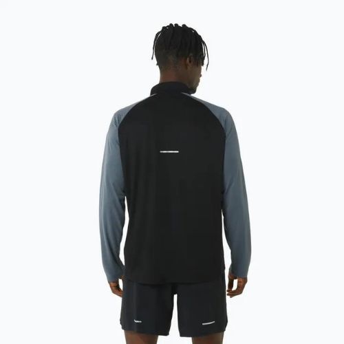 Pánske bežecké tričko ASICS Icon 1/2 Zip performance black/carrier grey