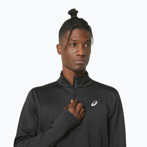 Pánska bežecká mikina ASICS Winter Run 1/2 Mid Layer performance black/graphite grey