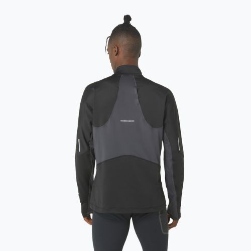 Pánska bežecká mikina ASICS Winter Run 1/2 Mid Layer performance black/graphite grey