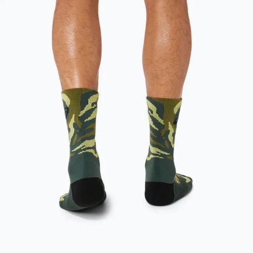 ASICS Color Camo Run Crew rain forest/cactus/glow yellow bežecké ponožky