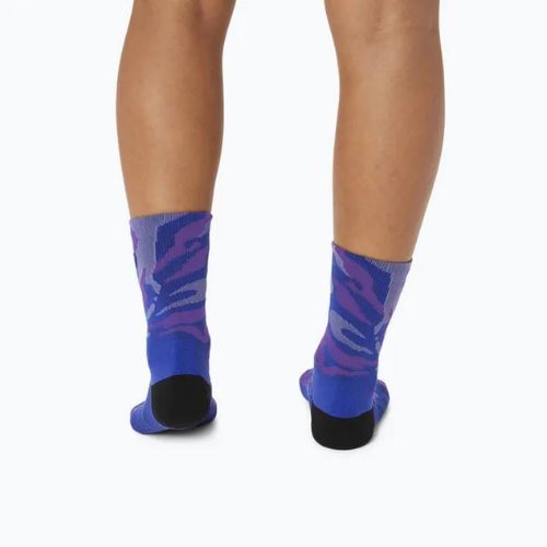 ASICS Color Camo Run Crew bežecké ponožky baklažán/modrá fialová/cyber grape