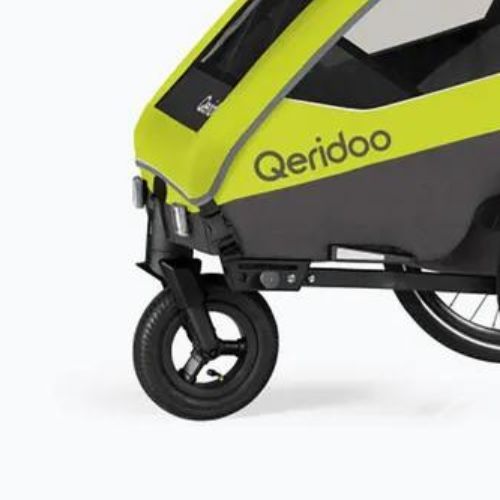 Qeridoo príves na bicykel Sportrex 2 nový limetkovo zelený